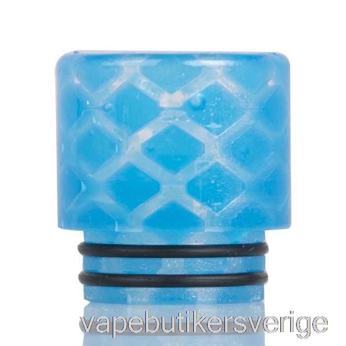 Vape Sverige 810 Klar Ormskinnsharts Droppspets Ljusblå